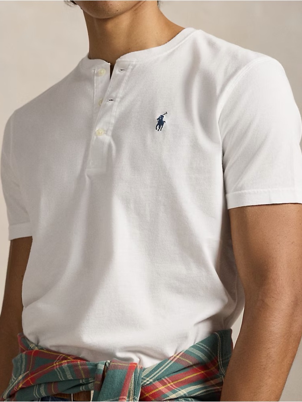 Ralph Lauren Featherweight Mesh Short Sleeve Henley Shirt